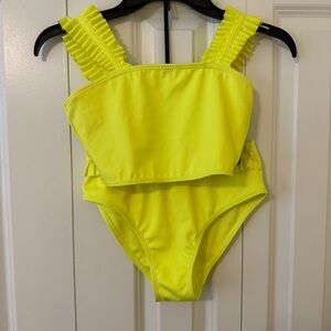 Habitual Vibrant Yellow Girls Swimwear
